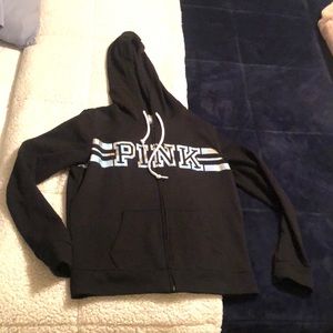 PINK medium zip up sweater